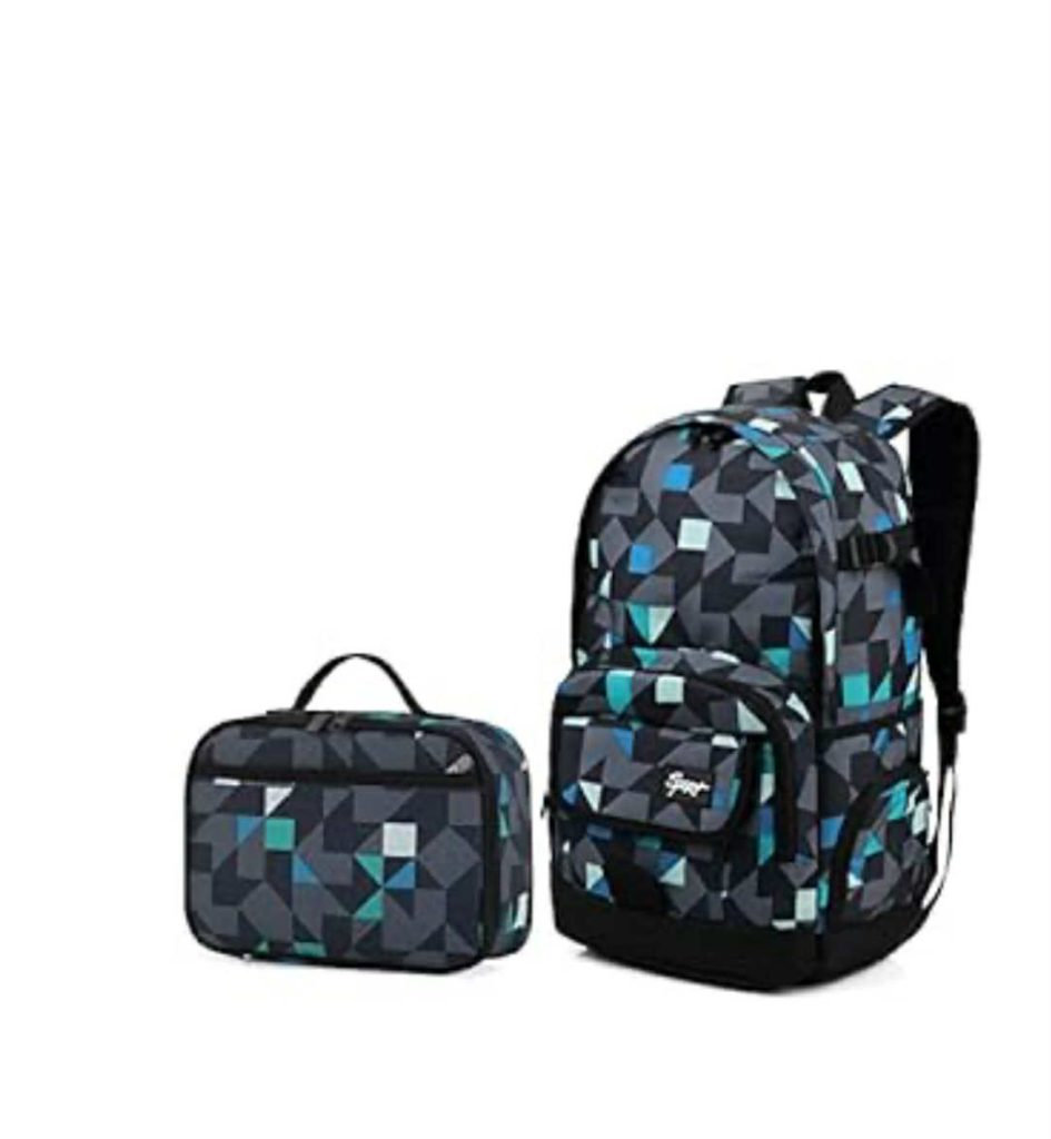Rickyh style Boys and Girls Kids Backpacks, Lightweight Backpack and lunch bag, blue backpack and lunchbox, Kids Backpacks and lunch box for School, BPA Free