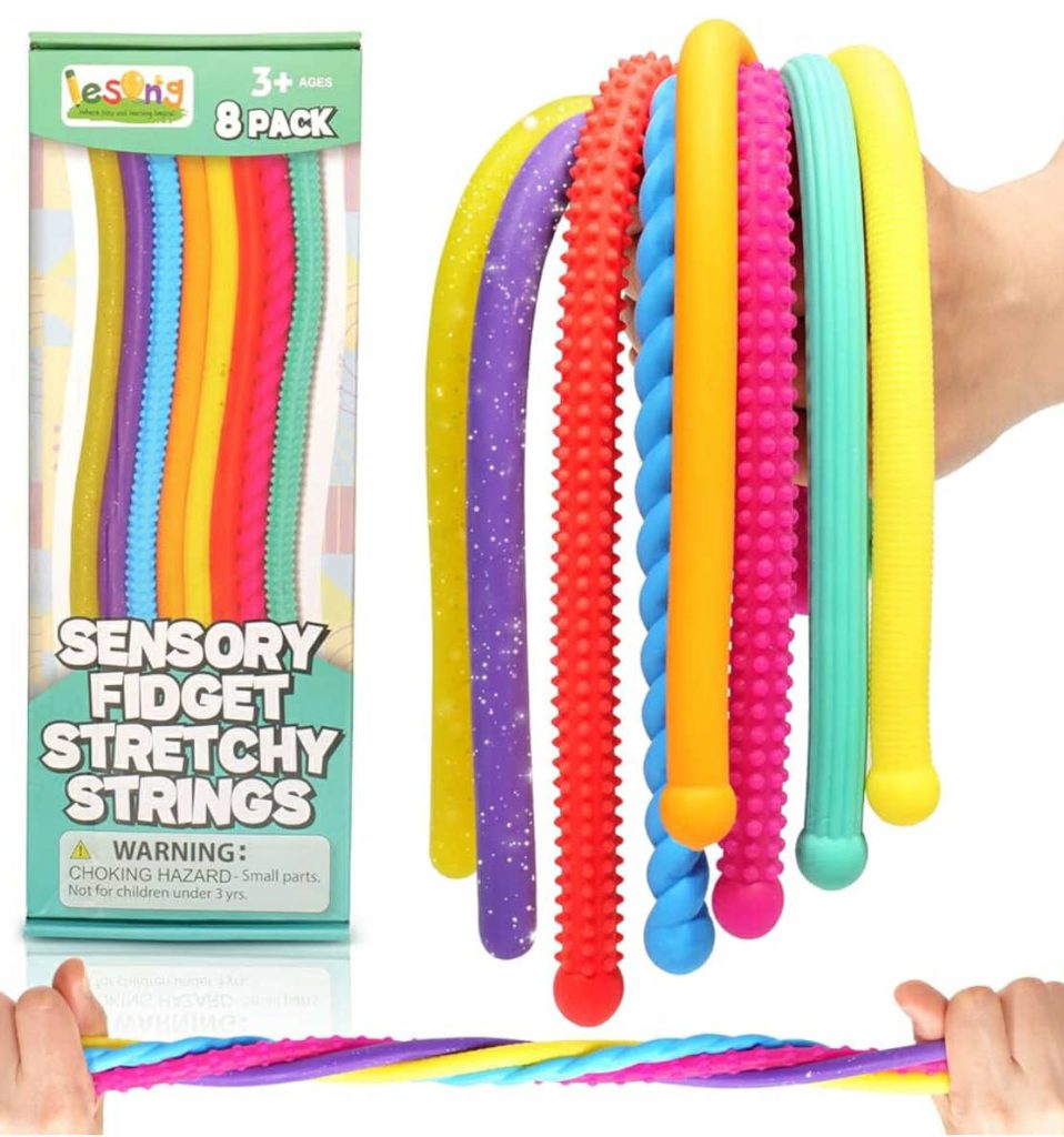 sensory fidget stretchy strings, fidget toys, sensory toys