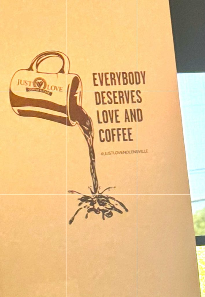 Just Love Cafe in Nolensville, coffee shop, Nashville Tennessee